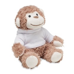 Singe en peluche personnalisable sur son sweat-shirt "LENNY"