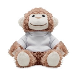 Singe en peluche personnalisable sur son sweat-shirt "LENNY"