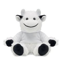 Vache en peluche personnalisable sur son sweat-shirt "MANNY"