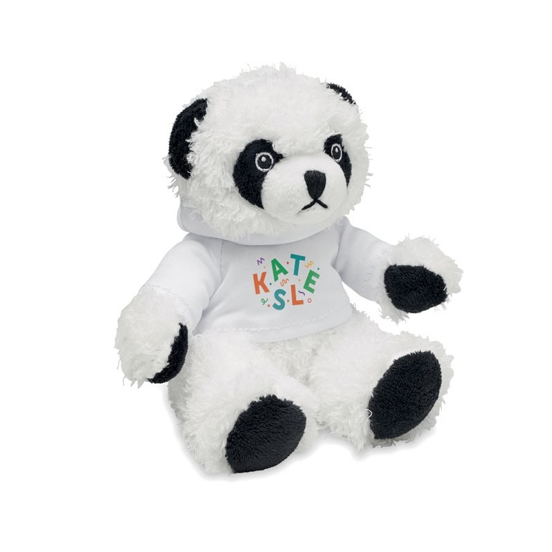 Panda en peluche personnalisable sur son sweat-shirt "PENNY" Panda en peluche personnalisable sur son sweat-shirt "PENNY"