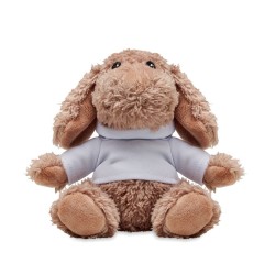 Chien en peluche personnalisable sur son sweat-shirt "DOGGY"