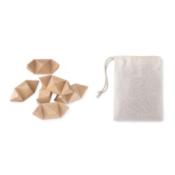 Casse-tête étoile en bois livré sous pochette personnalisable "STARNAT