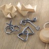 Set de 3 casse-tête en métal avec marquage sur la pochette THREENATS