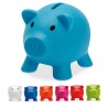 Tirelire publicitaire en forme de cochon "SOFTCO"