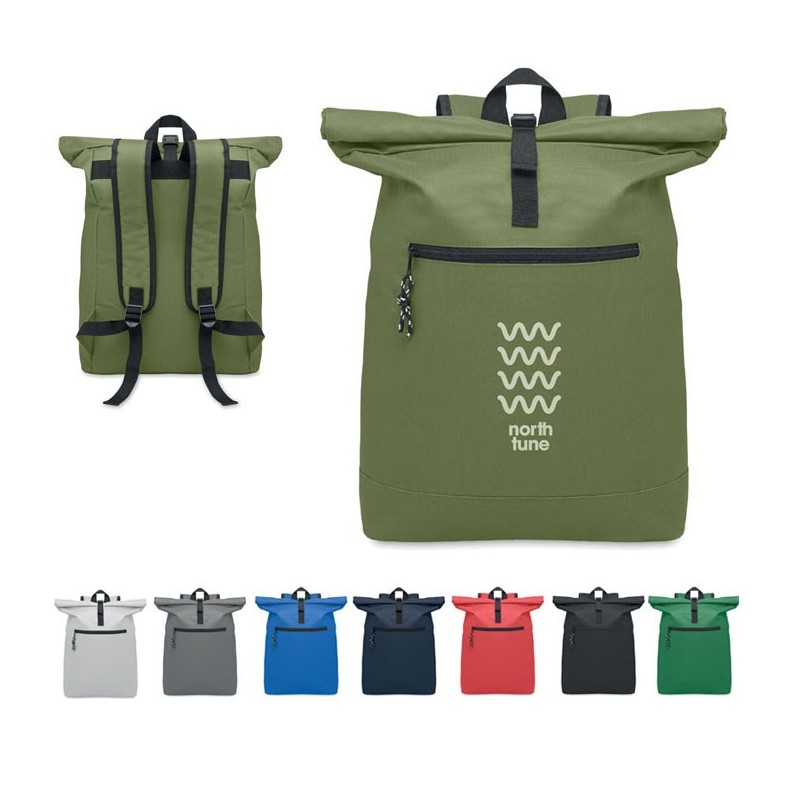 Sac à dos enroulable pour ordinateur 15" personnalisable "IREA" Sac à dos enroulable pour ordinateur 15" personnalisable "IREA"
