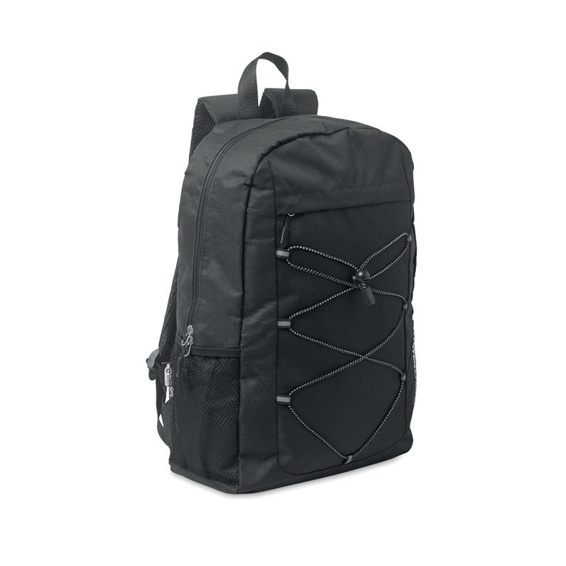 Sac à dos de randonnée personnalisable en polyester recyclé "HIGE" Sac à dos de randonnée personnalisable en polyester recyclé "HIGE"