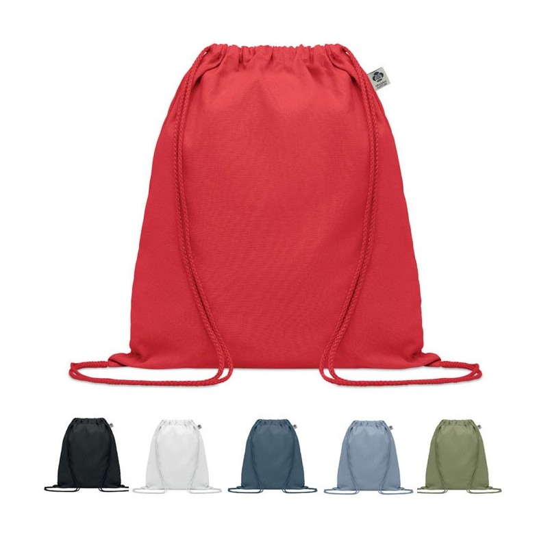 Gym bag - Sac à cordons publicitaire en coton biologique "YUKI COLOUR"