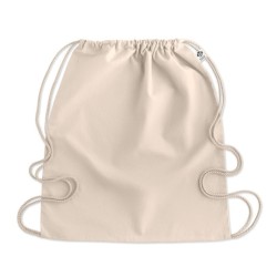 Gym bag - Sac à cordons publicitaire en coton biologique "YUKI" nature