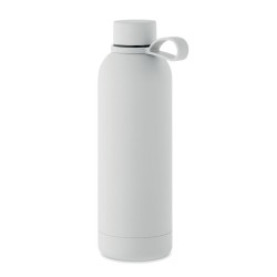 Bouteille isotherme 500 ml en acier recyclé et caoutchouc "EMERALD"