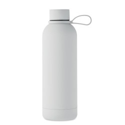 Bouteille isotherme 500 ml en acier recyclé et caoutchouc "EMERALD"