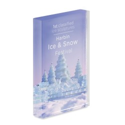Cadre en verre Trophée personnalisable "BLO"