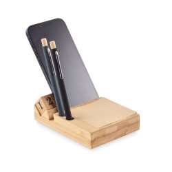 Calendrier de bureau personnalisable en bambou "BOOTOP"