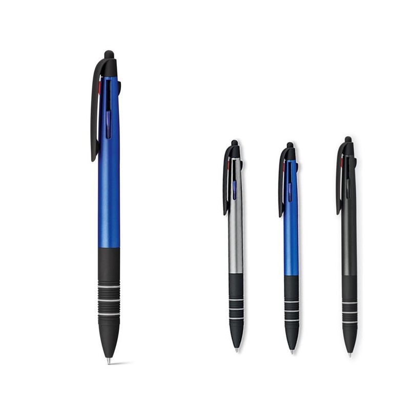 Stylo 3-en-1 publicitaire avec stylet MULTIS