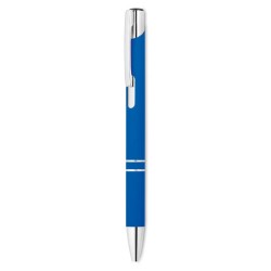 Stylo à bille publicitaire en alu avec finition caoutchoutée "AOSTA"