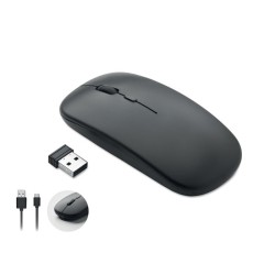 Souris optique publicitaire rechargeable "CURVY C"