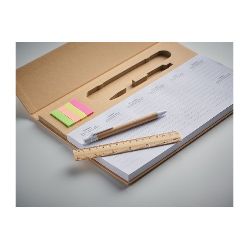 Agenda de bureau personnalisable "MEMWEEK"