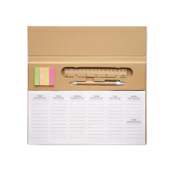 Agenda de bureau personnalisable "MEMWEEK"