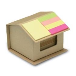 Distributeur de notes publicitaire en forme de maison "RECYCLOPAD"