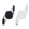 Câble de charge personnalisable rétractable "LINEA"