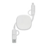 Câble de charge personnalisable rétractable "LINEA"