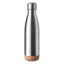 Bouteille publicitaire isotherme avec base liège "ASPEN CORK"