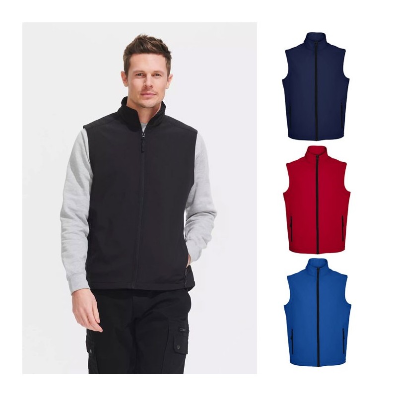 Bodywarmer publicitaire homme en softshell "RACE BW" Bodywarmer publicitaire homme en softshell "RACE BW"