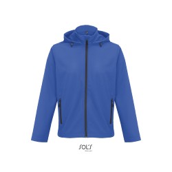 Veste publicitaire homme en Sofshell avec capuche "RACE HOODED"