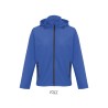 Veste publicitaire homme en Sofshell avec capuche "RACE HOODED"