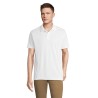 Polo publicitaire de sport en polyester recyclé "PITCHER blanc"