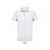 Polo publicitaire de sport en polyester recyclé "PITCHER blanc"