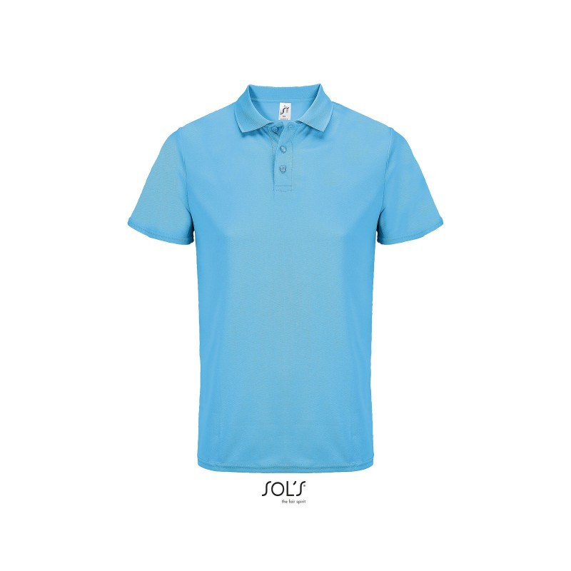 Polo publicitaire de sport en polyester recyclé "PITCHER couleur" Polo publicitaire de sport en polyester recyclé "PITCHER couleur"