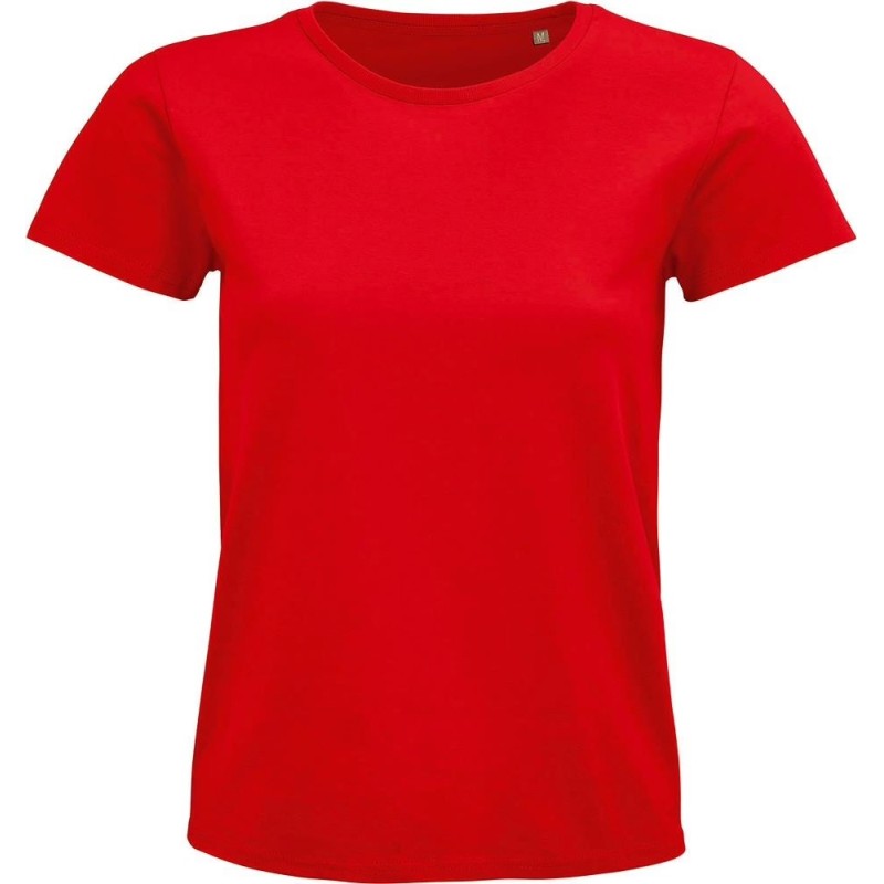 Tee-shirt publicitaire femme en coton biologique. 23 coloris au choix