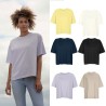 BOXY- Tee-shirt femme en coton biologique. Coupe "Oversize" avec manches courtes tombantes