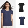 MILLENIUM - Tee-shirt coupe femme avec 5% d'élasthanne. Manches courtes et col rond