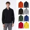 STAN - Sweat-Shirt Homme col montant camionneur avec zip. Molleton gratté 260g/m2