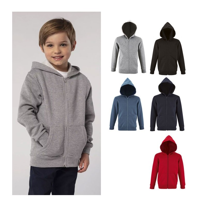 Sweat-shirt enfant à capuche personnalisable STONE Sweat-shirt enfant à capuche personnalisable STONE