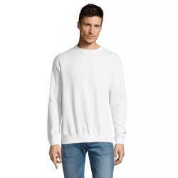 Sweat-shirt unisexe molleton personnalisable "NEW SUPREME blanc"