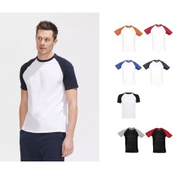 Tee-shirt publicitaire homme bicolore FUNKY