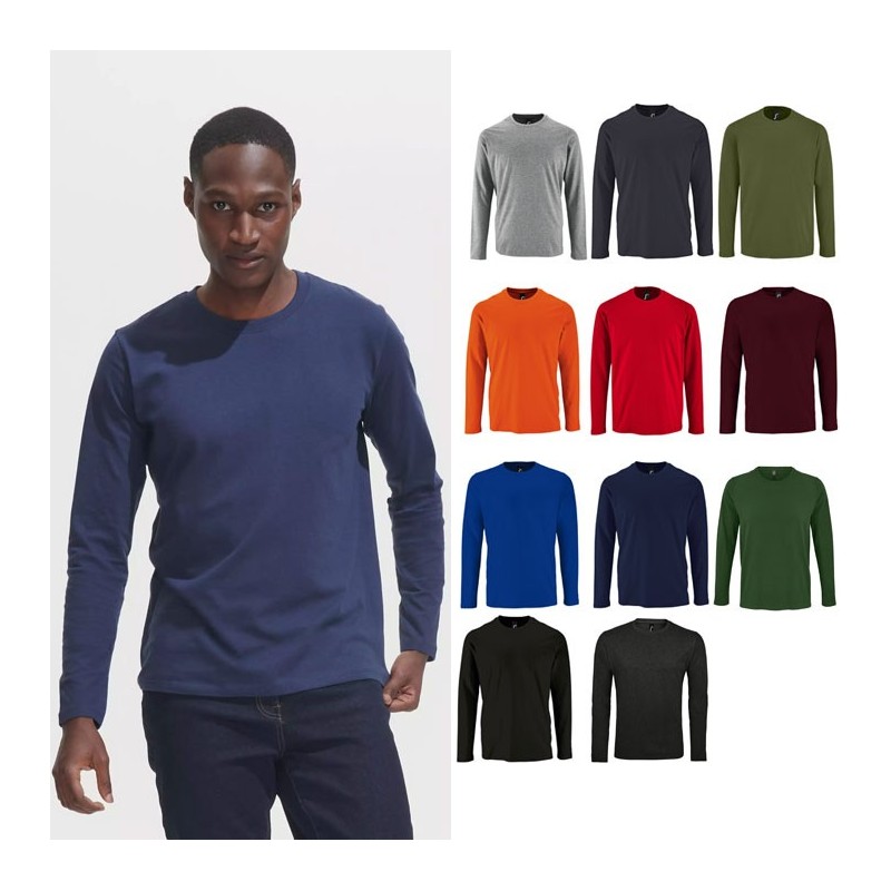 Tee-shirt publicitaire homme manches longues IMPERIAL Tee-shirt publicitaire homme manches longues IMPERIAL