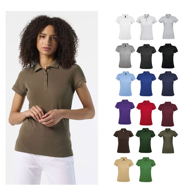 Polo publicitaire femme - 21 coloris au choix. PRIME