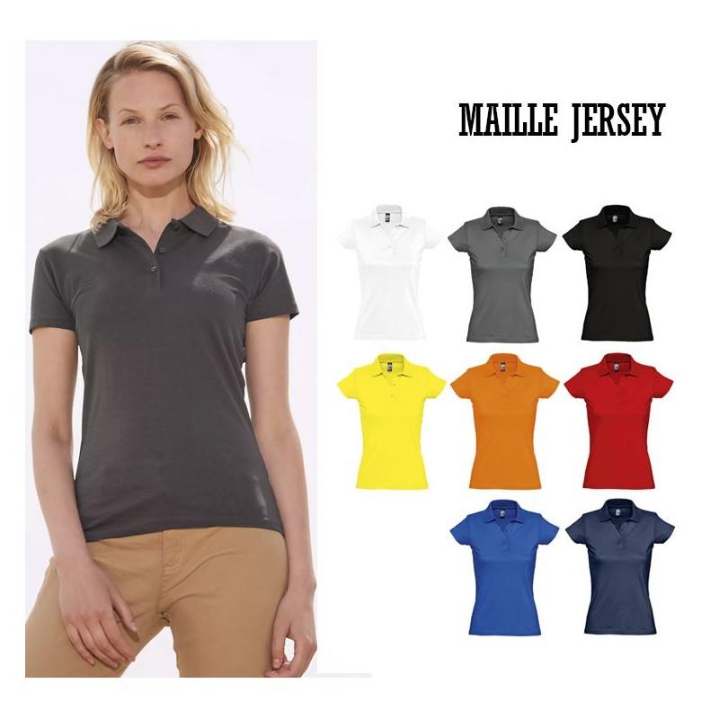 Polo publicitaire femme  - 11 coloris. "PRESCOTT"