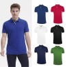 PORTLAND - Polo manches courtes homme maille piquée 200g/m2