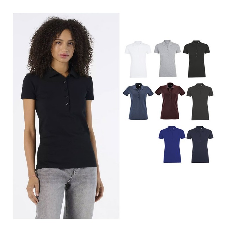 Polo publicitaire femme en coton élasthanne PHOENIX Polo publicitaire femme en coton élasthanne PHOENIX