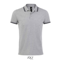 Polo homme manches courtes avec bandes contrastées "PASADENA"