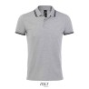 Polo homme manches courtes avec bandes contrastées "PASADENA"
