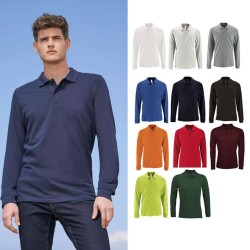 Polo publicitaire manches longues homme - 12 coloris. PERFECT LSL