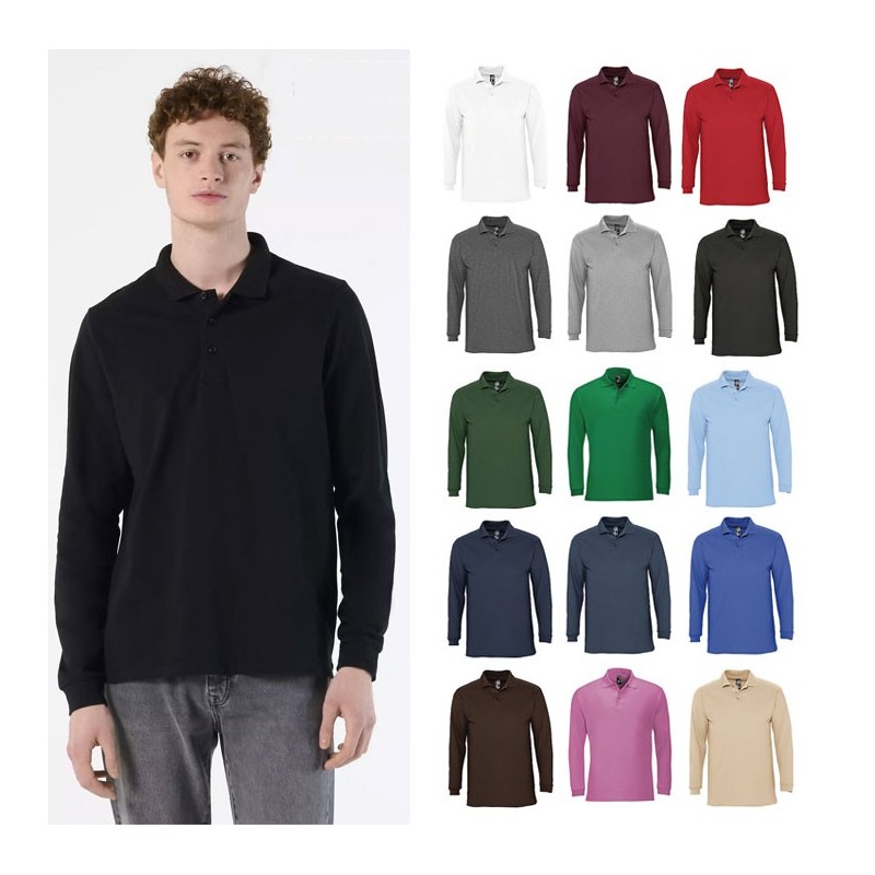 Polo publicitaire homme manche longues WINTER II