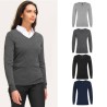 Pull col V femme personnalisable "GLORY"