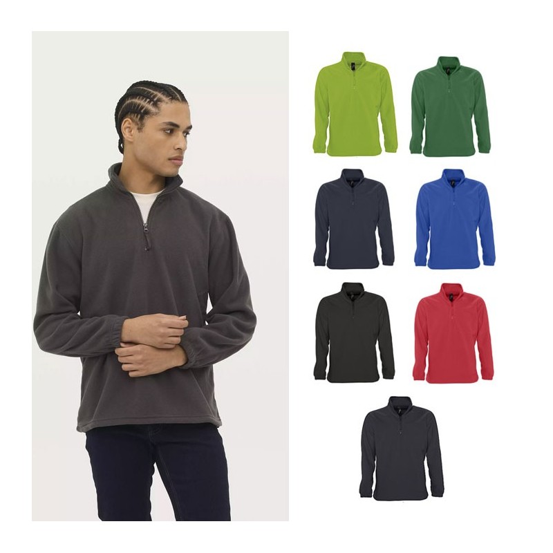 Sweat-shirt polaire personnalisable unisexe "NESS" Sweat-shirt polaire personnalisable unisexe "NESS"