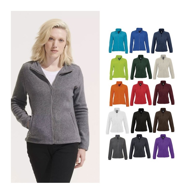 Veste polaire zippée femme personnalisable "NORTH"